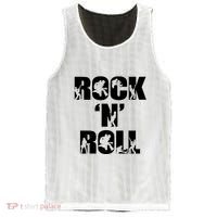 Rock N Roll Music Nothing But Rock & Roll 70S 80 90S Retro Mesh Reversible Basketball Jersey Tank thumb 0