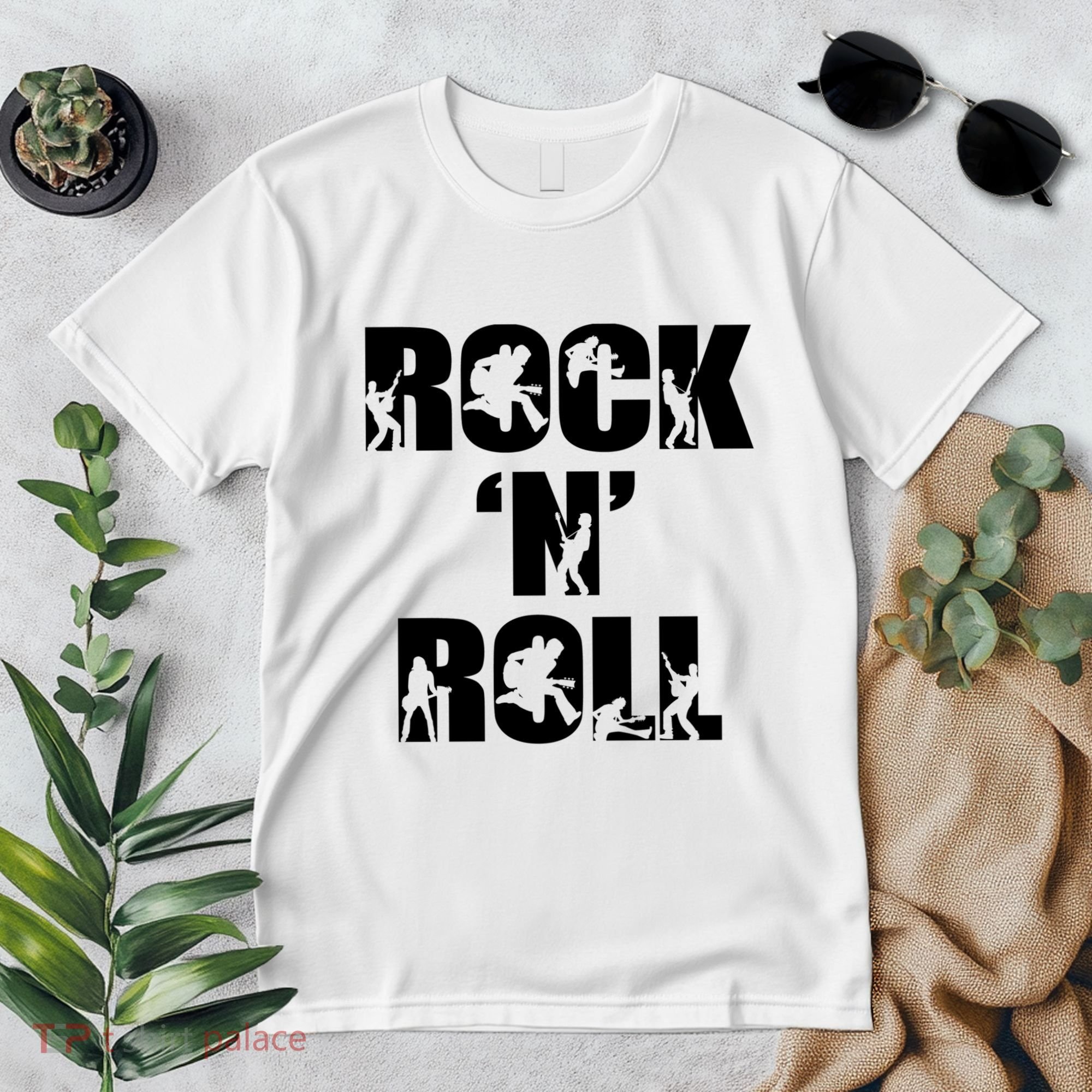 Rock N Roll Music Nothing But Rock & Roll 70S 80 90S Retro Premium T-Shirt