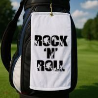 Rock N Roll Music Nothing But Rock & Roll 70S 80 90S Retro Golf Towel thumb 2