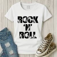 Rock N Roll Music Nothing But Rock & Roll 70S 80 90S Retro Women's T-Shirt thumb 3