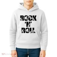 Rock N Roll Music Nothing But Rock & Roll 70S 80 90S Retro Kids Hoodie thumb 4