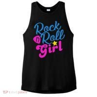 Rock N Roll Girl Cute Gift Ladies PosiCharge Tri-Blend Wicking Tank thumb 0