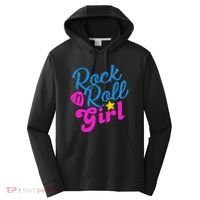 Rock N Roll Girl Cute Gift Performance Fleece Hoodie thumb 0