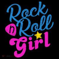 Rock N Roll Girl Cute Gift Performance Fleece Hoodie thumb 2