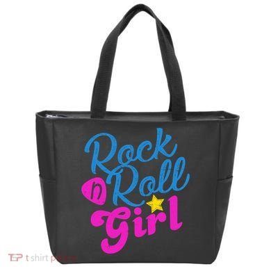 Rock N Roll Girl Cute Gift Tote Bag
