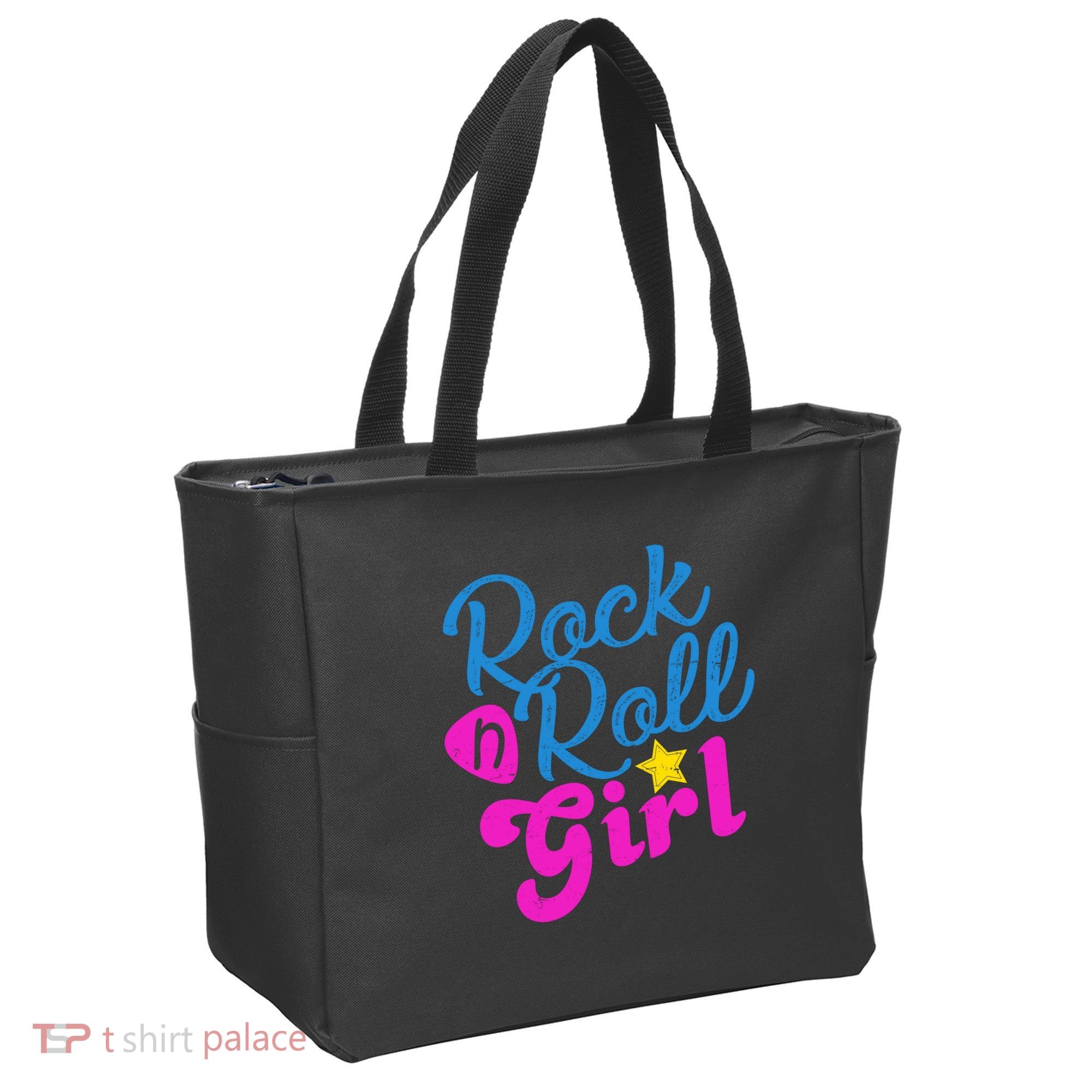 Rock N Roll Girl Cute Gift Tote Bag