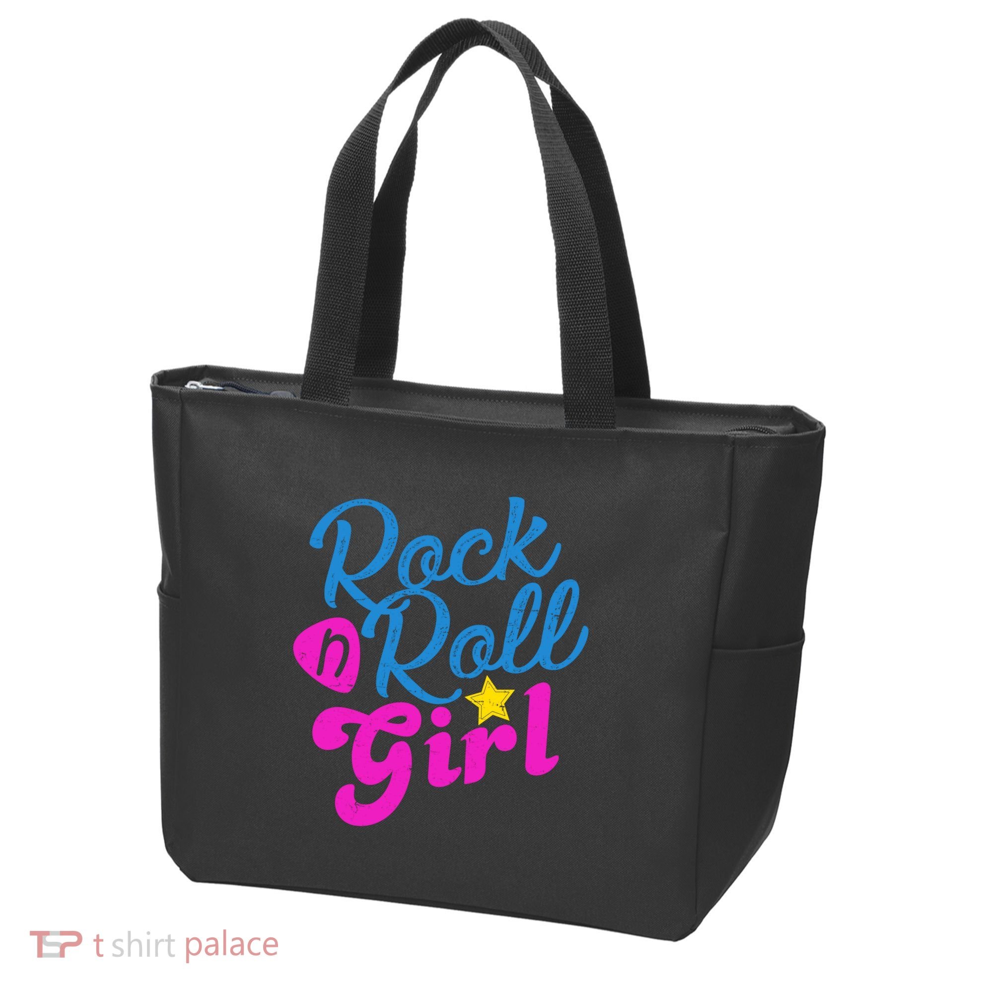 Rock N Roll Girl Cute Gift Tote Bag