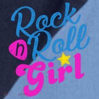 Rock N Roll Girl Cute Gift Raglan Baseball Sleeve Shirt thumb 2
