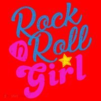 Rock N Roll Girl Cute Gift Santa Hat thumb 1