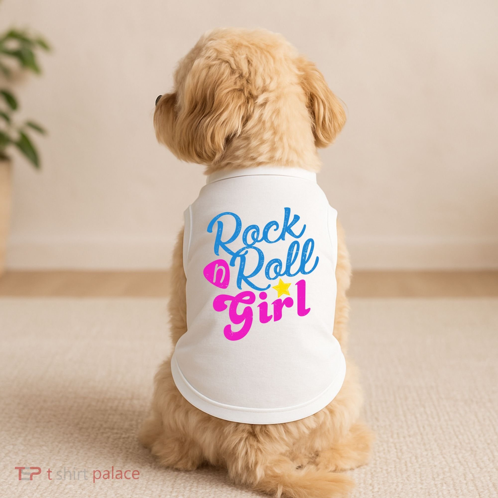 Rock N Roll Girl Cute Gift Doggie Tank