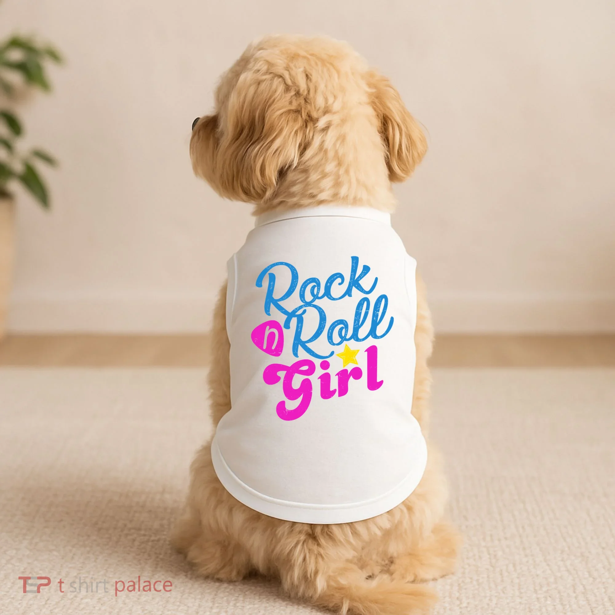 Rock N Roll Girl Cute Gift Doggie Tank