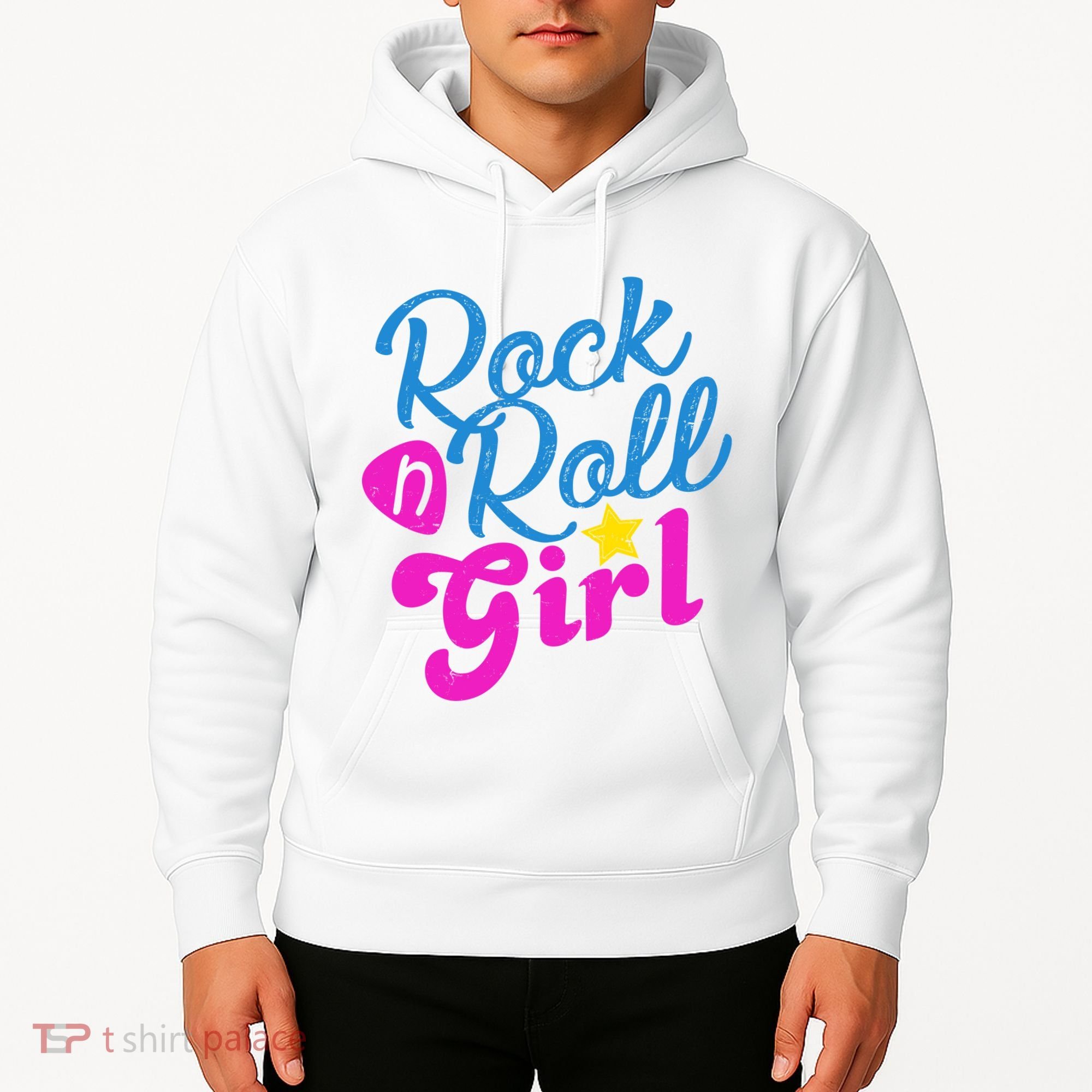 Rock N Roll Girl Cute Gift Hoodie
