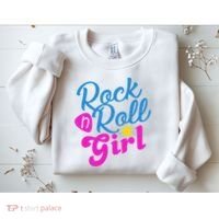 Rock N Roll Girl Cute Gift Sweatshirt thumb 2