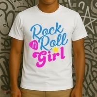 Rock N Roll Girl Cute Gift T-Shirt thumb 3
