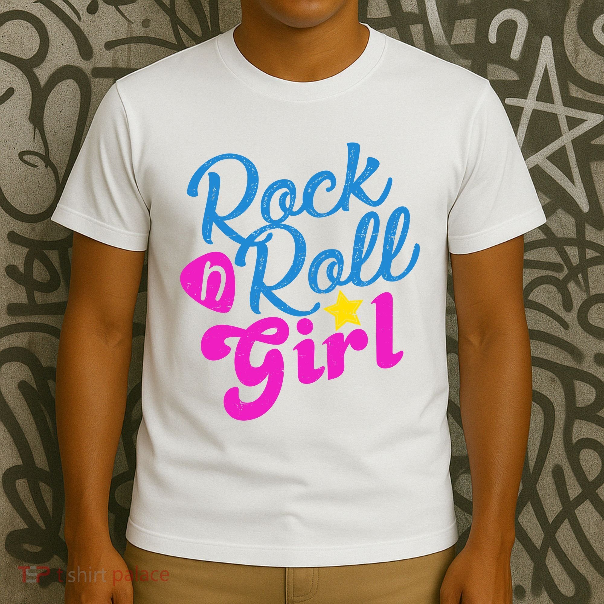 Rock N Roll Girl Cute Gift T-Shirt
