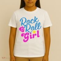 Rock N Roll Girl Cute Gift T-Shirt thumb 4