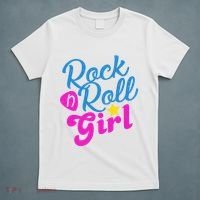 Rock N Roll Girl Cute Gift T-Shirt thumb 5