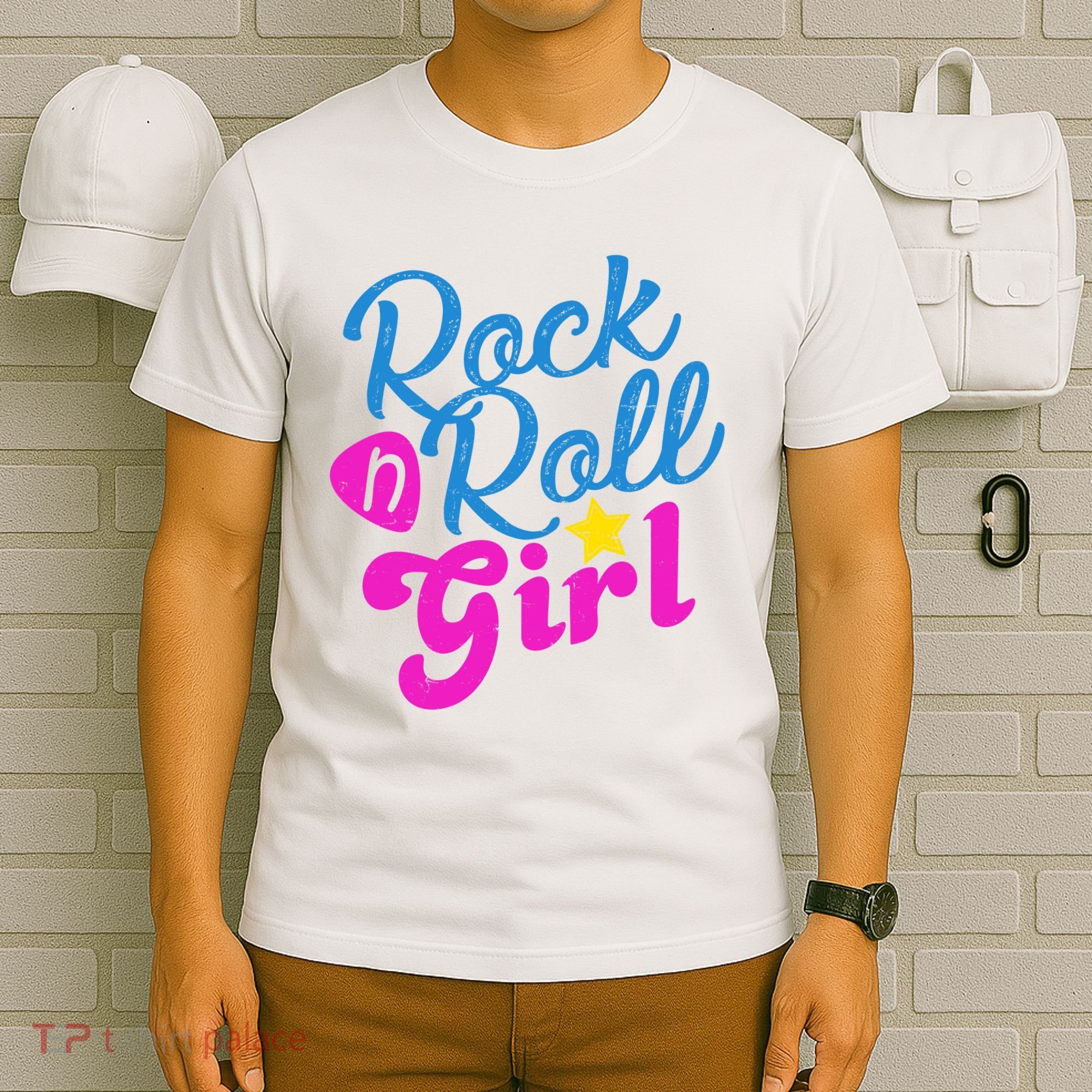 Rock N Roll Girl Cute Gift T-Shirt