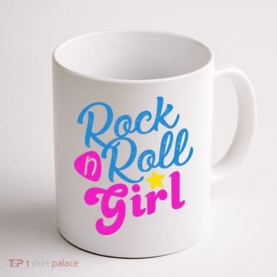 Rock N Roll Girl Cute Gift Coffee Mug back