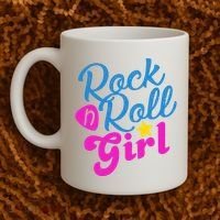 Rock N Roll Girl Cute Gift Coffee Mug thumb 2