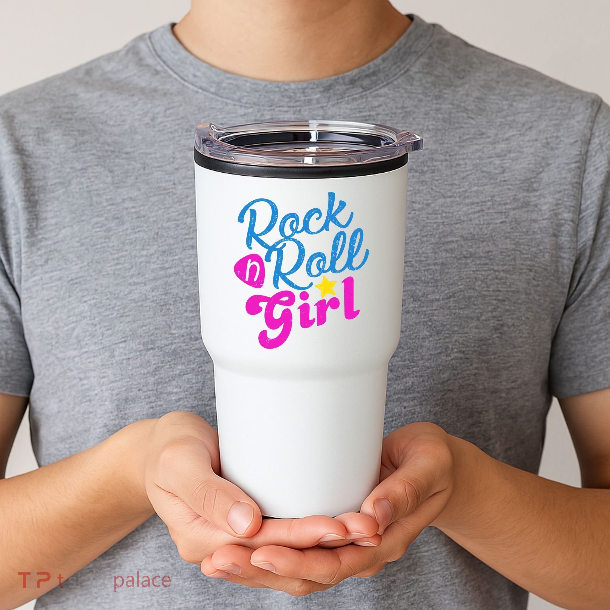 Rock N Roll Girl Cute Gift Tumbler