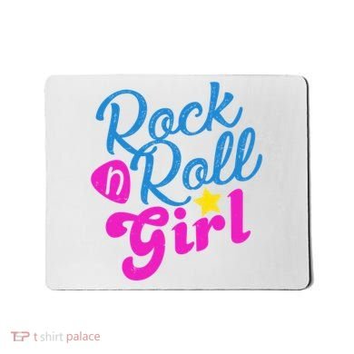 Rock N Roll Girl Cute Gift Mousepad