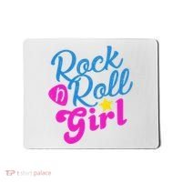 Rock N Roll Girl Cute Gift Mousepad thumb 0