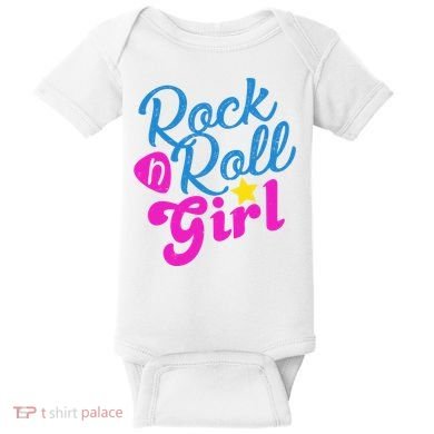 Rock N Roll Girl Cute Gift Baby Bodysuit