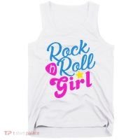 Rock N Roll Girl Cute Gift Tank Top thumb 0