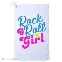 Rock N Roll Girl Cute Gift Golf Towel thumb 0