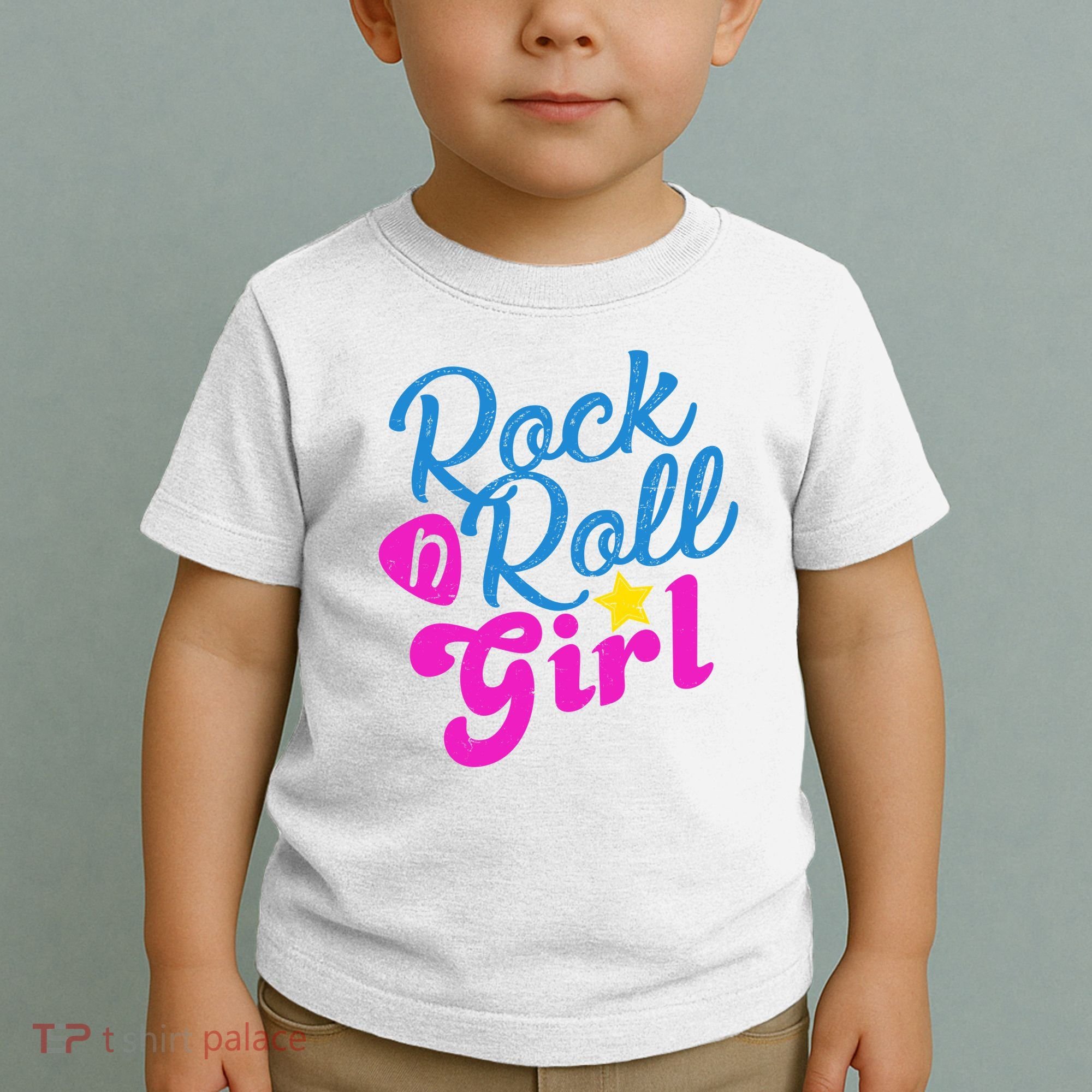 Rock N Roll Girl Cute Gift Toddler T-Shirt