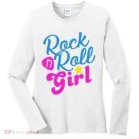 Rock N Roll Girl Cute Gift Women's Long Sleeve Shirt thumb 0