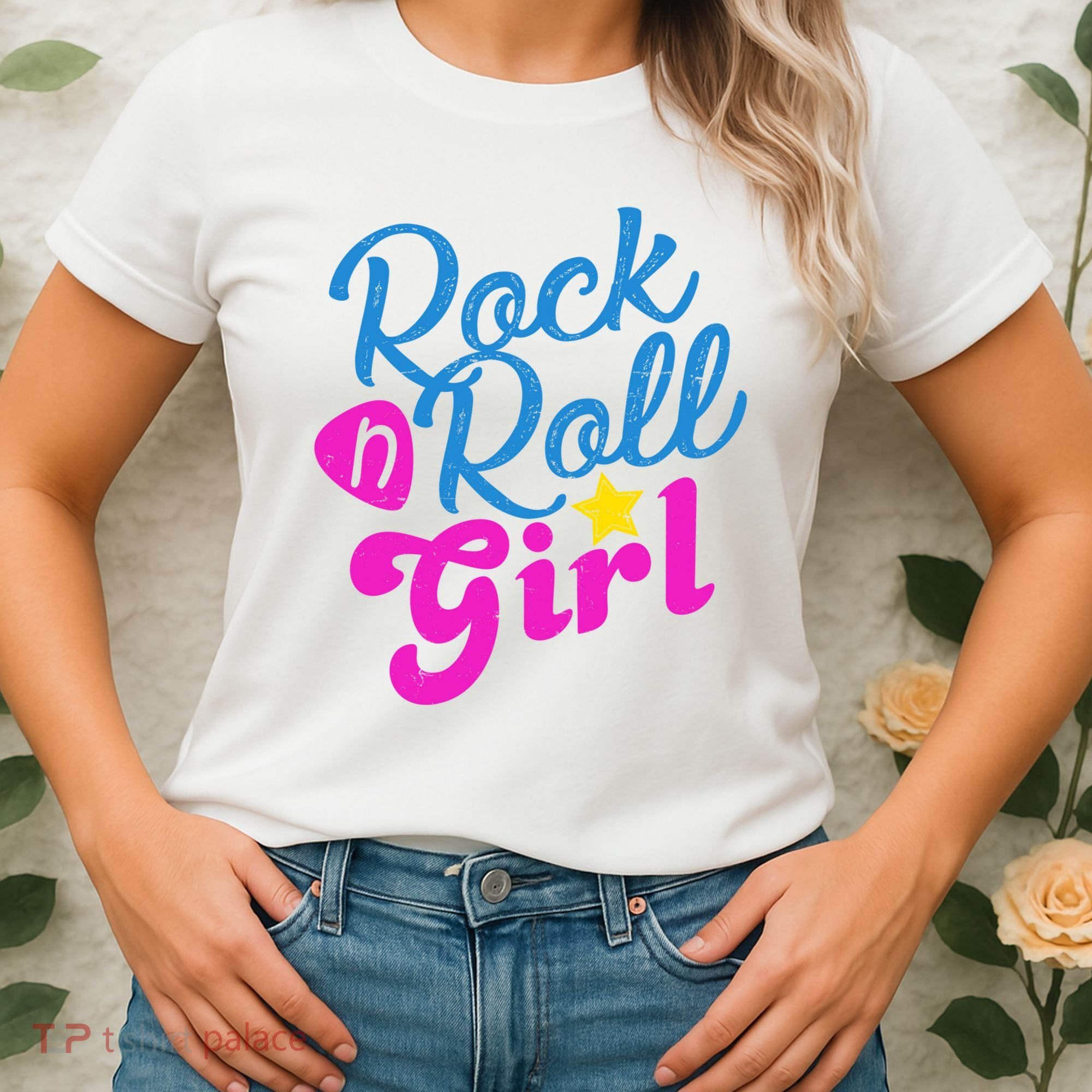 Rock N Roll Girl Cute Gift Women's T-Shirt