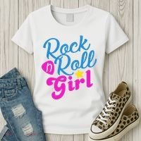 Rock N Roll Girl Cute Gift Women's T-Shirt thumb 3
