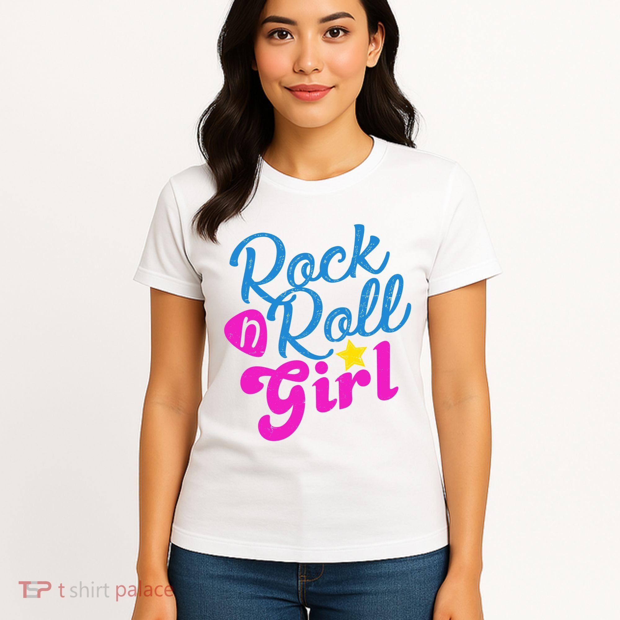 Rock N Roll Girl Cute Gift Women's T-Shirt