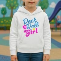Rock N Roll Girl Cute Gift Kids Hoodie thumb 3