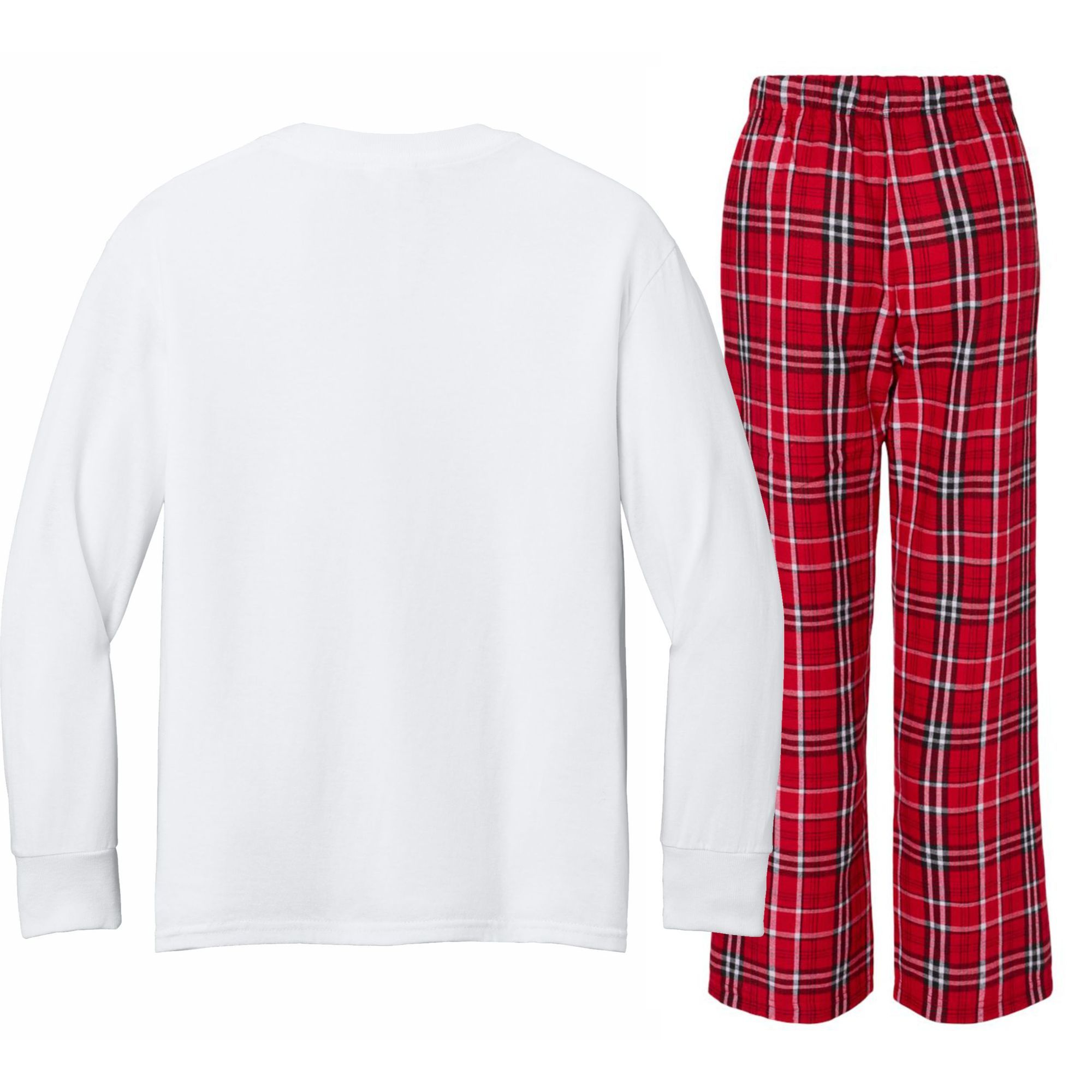 Rock N Roll Girl Cute Gift Kids Long Sleeve Plaid Pajama Set