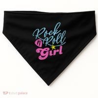 Rock N Roll Girl Purple Darla USA-Made Doggie Bandana thumb 0