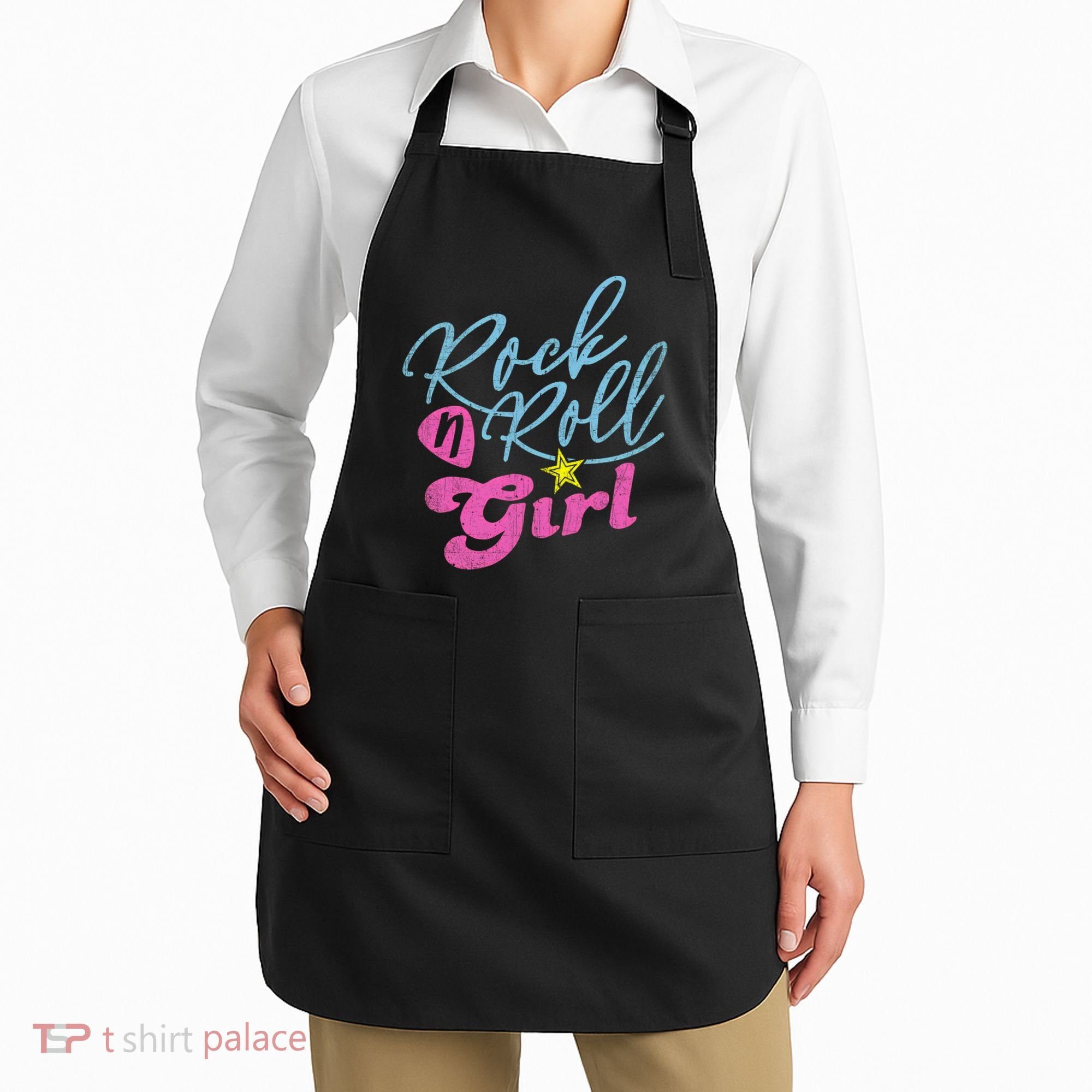 Rock N Roll Girl Purple Darla Apron