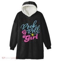 Rock N Roll Girl Purple Darla Hooded Wearable Blanket thumb 0