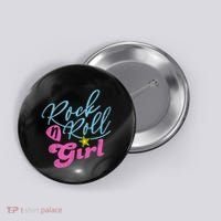 Rock N Roll Girl Purple Darla Button thumb 0