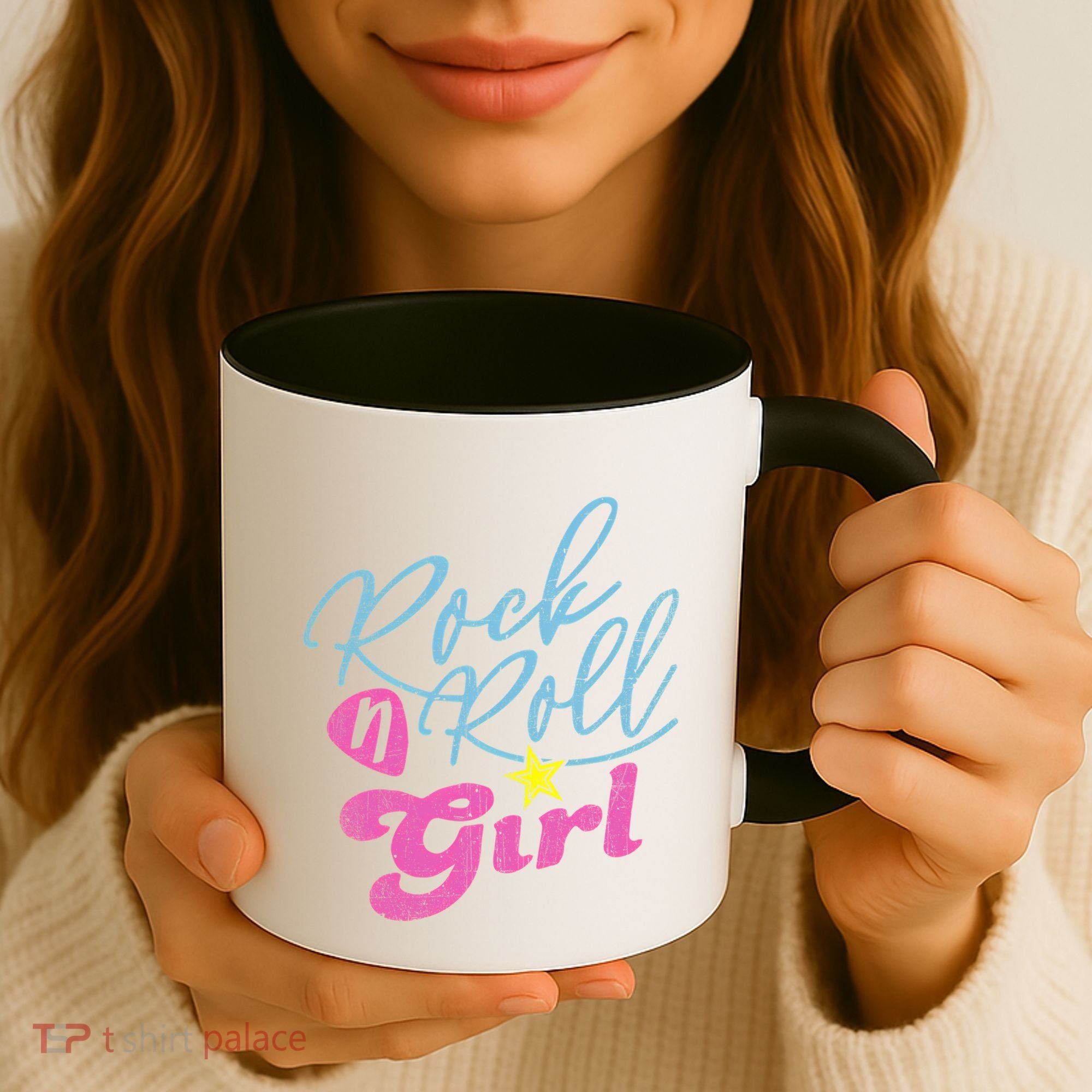 Rock N Roll Girl Purple Darla Coffee Mug