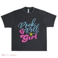 Rock N Roll Girl Purple Darla Urban Oversized Heavyweight T-Shirt thumb 0