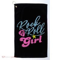 Rock N Roll Girl Purple Darla Golf Towel thumb 0