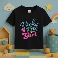 Rock N Roll Girl Purple Darla Toddler T-Shirt thumb 3