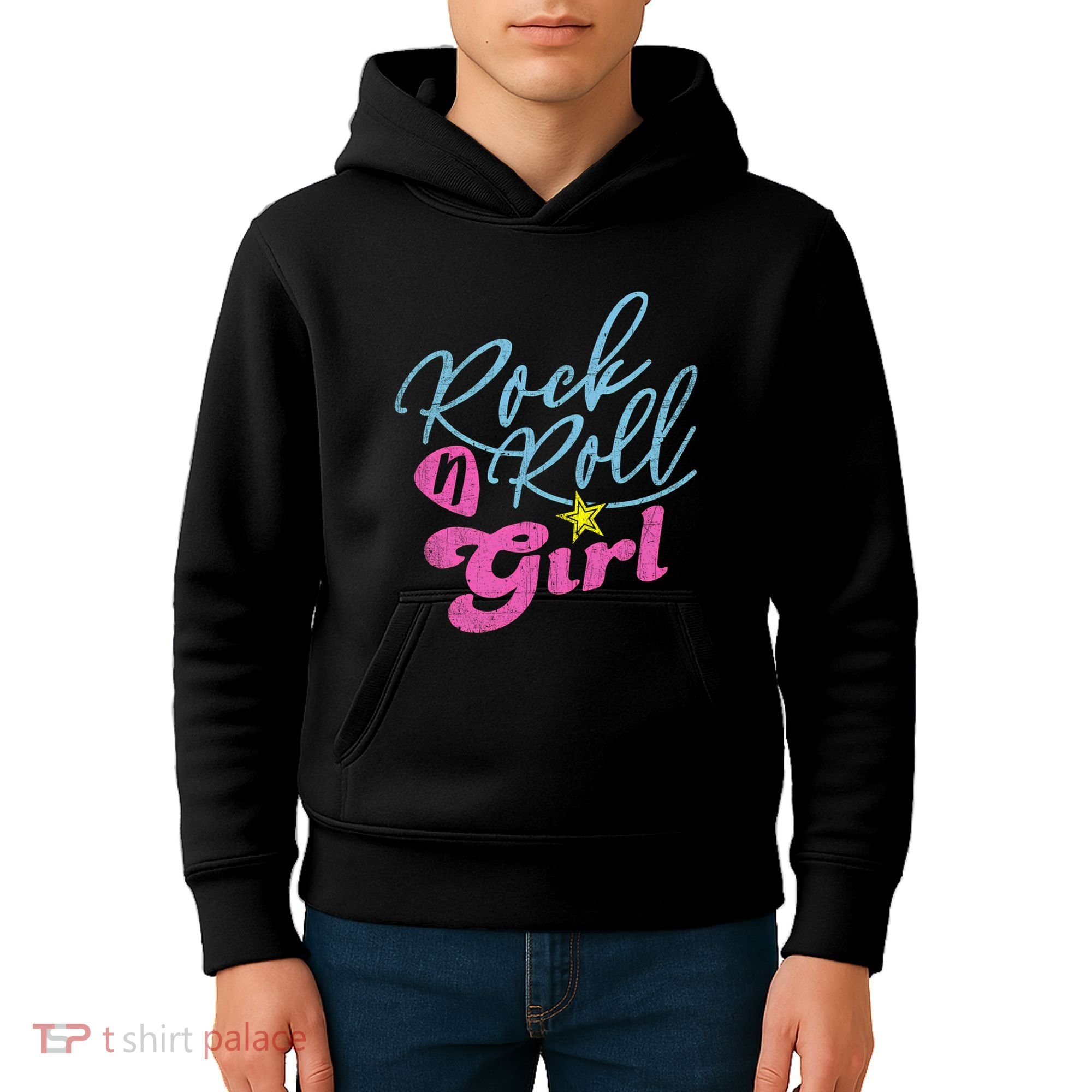 Rock N Roll Girl Purple Darla Kids Hoodie