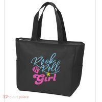 Rock N Roll Girl Purple Darla Tote Bag thumb 3
