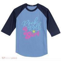 Rock N Roll Girl Purple Darla Raglan Baseball Sleeve Shirt thumb 0