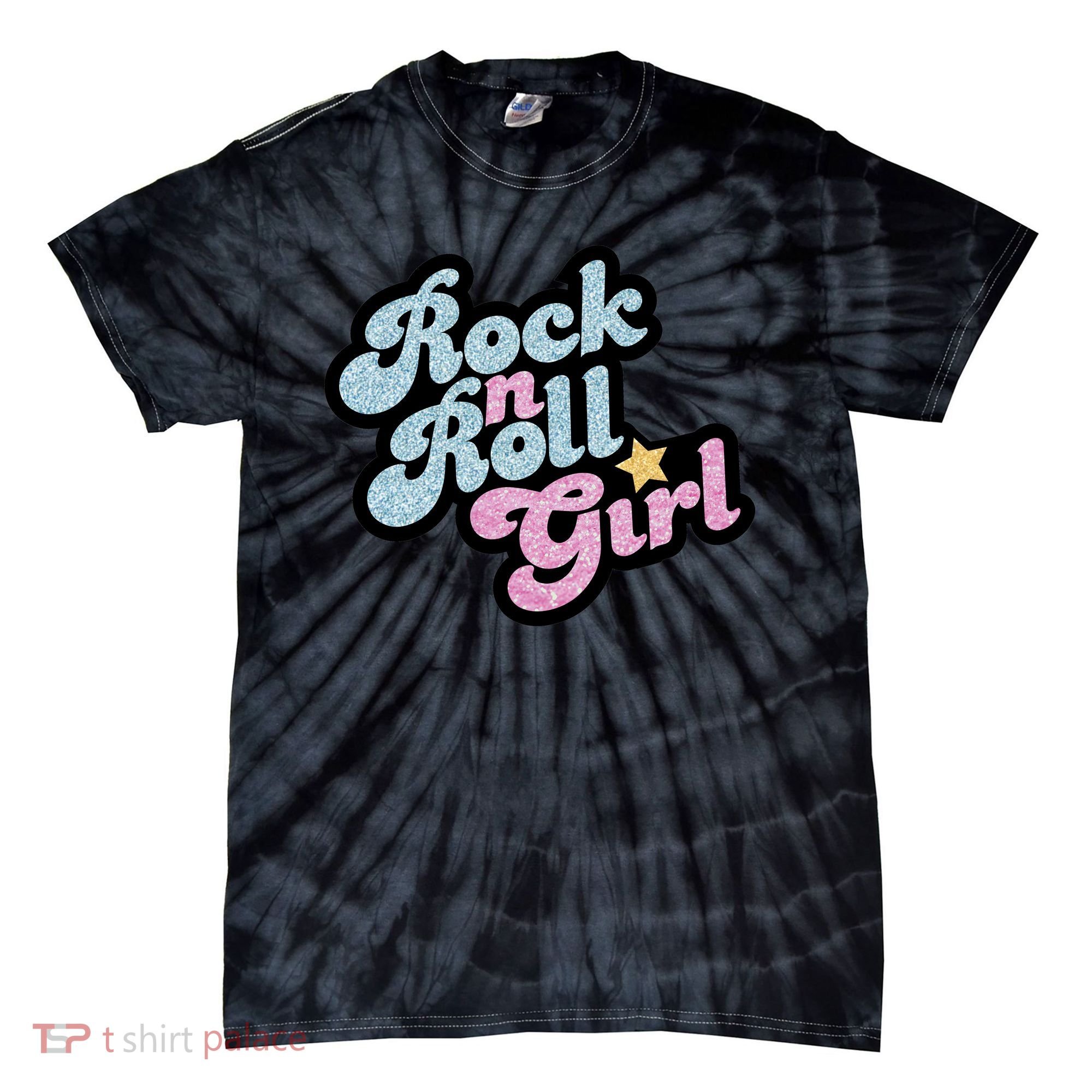 Rock N Roll Girl Tie-Dye T-Shirt