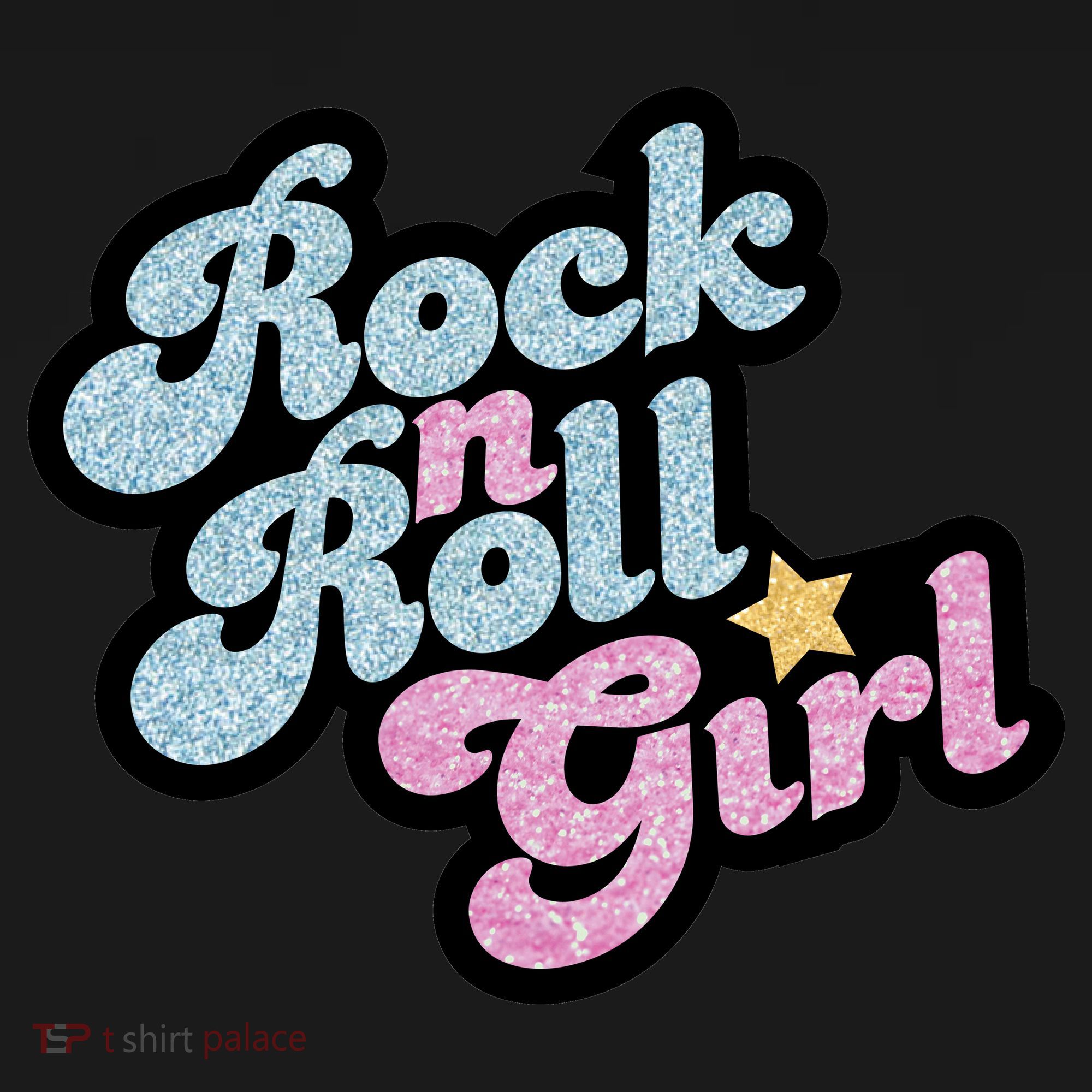 Rock N Roll Girl Tie-Dye T-Shirt